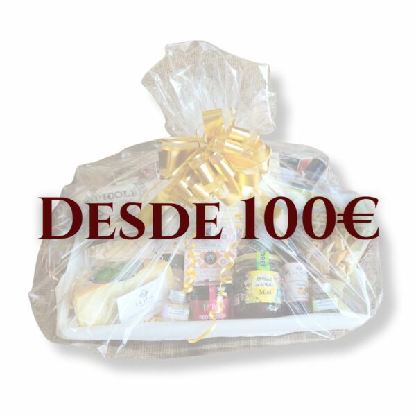 Cesta regalo personalizada 100 euros La Viña Gourmet