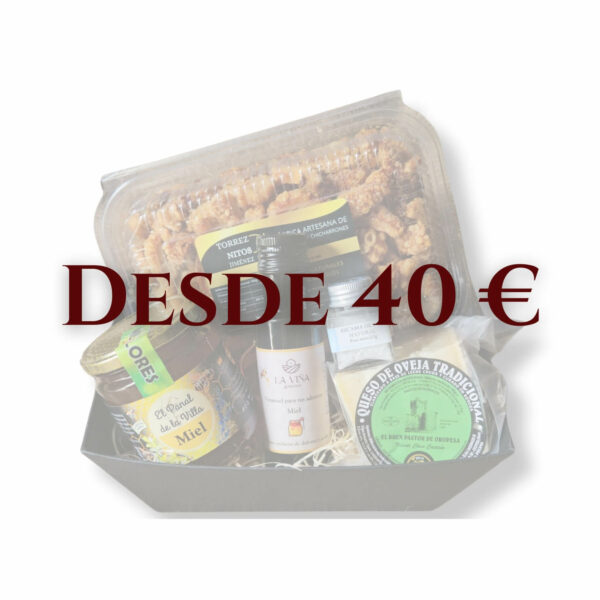 Cesta regalo personalizada 40 euros La Viña Gourmet