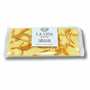 Chocolate Gourmet Blanco con Naranja 100g | La Viña Gourmet