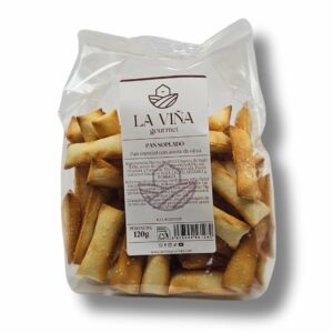 Pan crujiente soplado con aceite de oliva para aperitivos gourmet