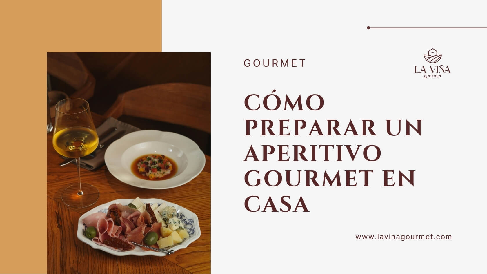 Aperitivo gourmet preparado en casa con paté, pan y aceite de oliva virgen extra