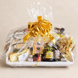 Cesta regalo gourmet personalizada para aniversarios y ocasiones especiales